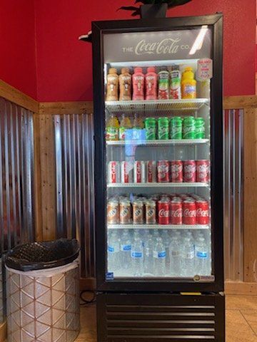 Beverages at the shop