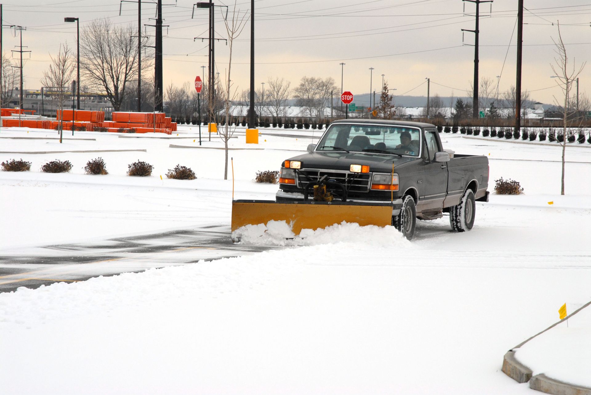 snow plowing