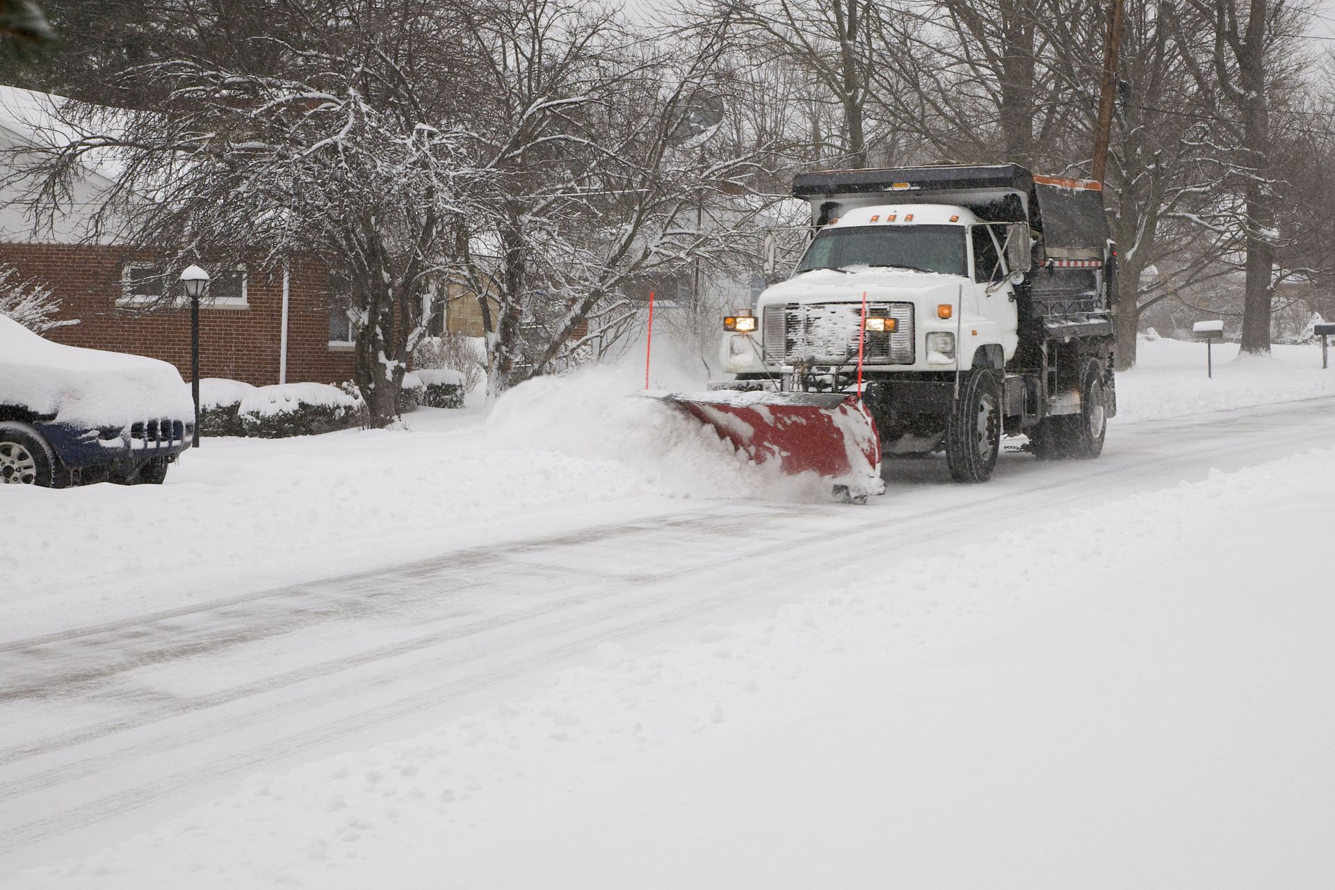 snow plowing