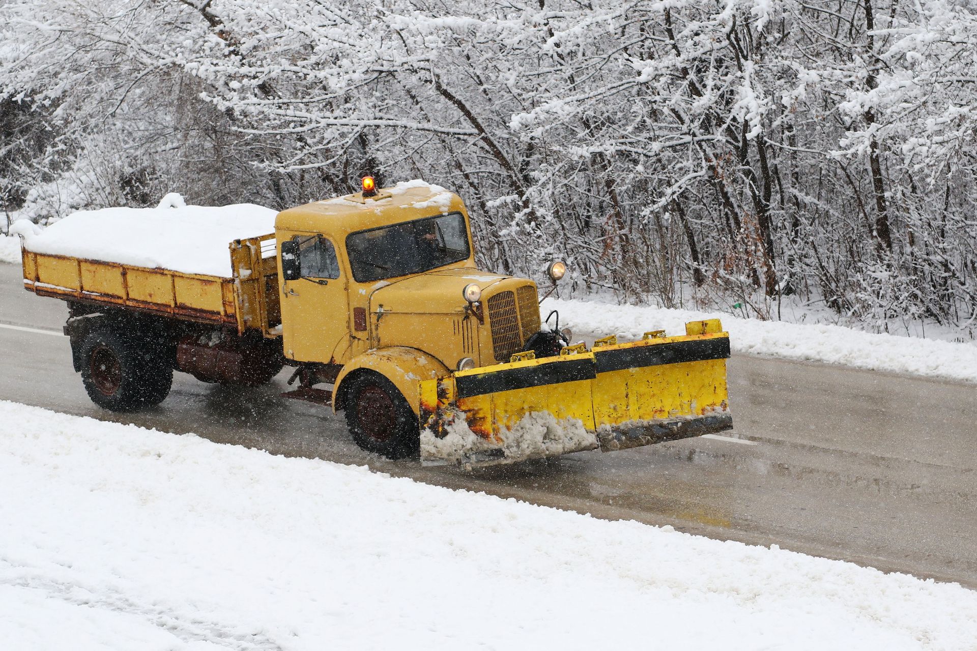 snow plowing