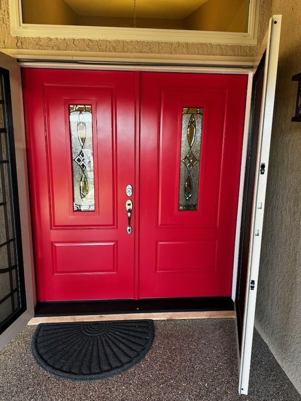 Red Entry Door