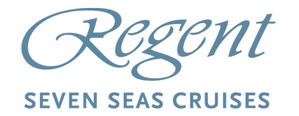 Regent Seven Seas Cruises logo in teal script.