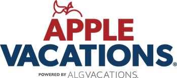 Apple Vacations logo with an apple symbol and the words
