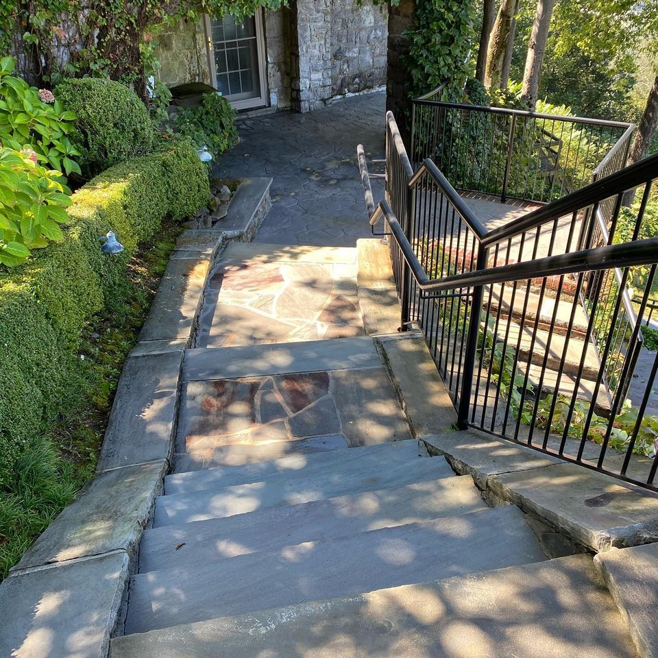 Stairs power washing
