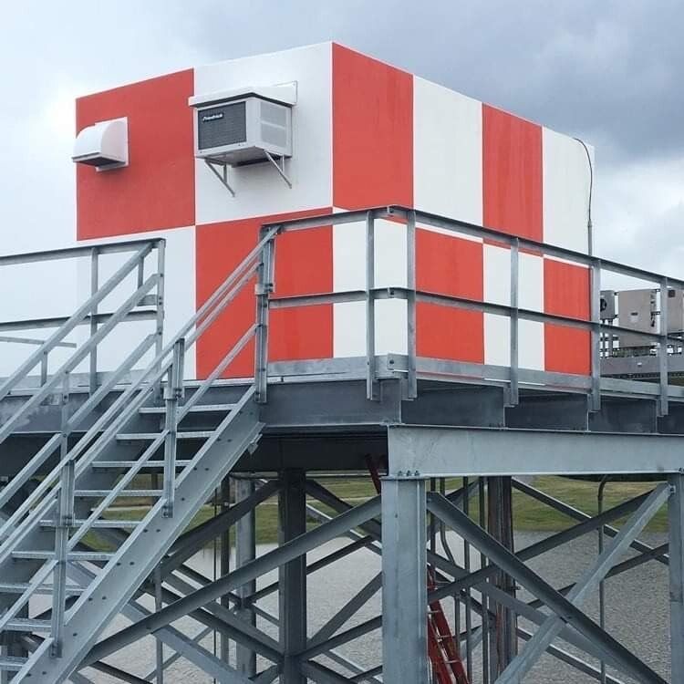 Industrial power washing exterior