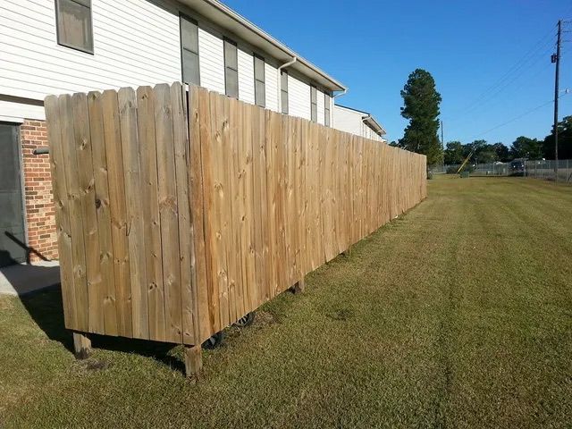 Power washed brick wall