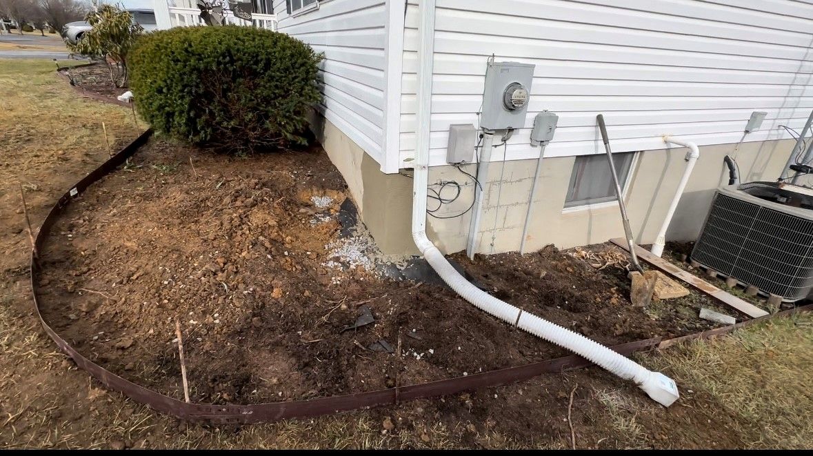 completed exterior basement waterproofing fix