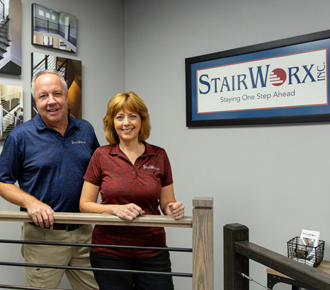StairWorx owners smiling