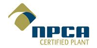 NPCA Certified Plant logo with a gold and blue geometric shape and blue letters.