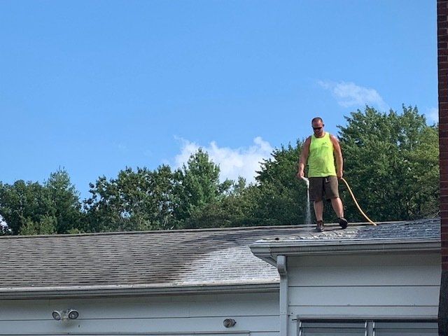 Roof washing service