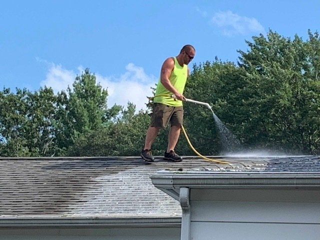 Roof washing service