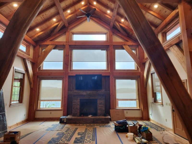 Windows film and motorized solar shades