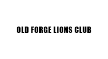 Old Forge Lions Club text logo on a white background.