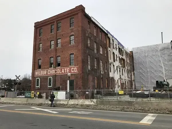 Brick building with 