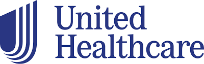 UnitedHealthcare logo: blue abstract symbol next to 