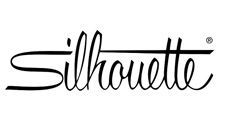 Silhouette logo in black script with a horizontal line above 