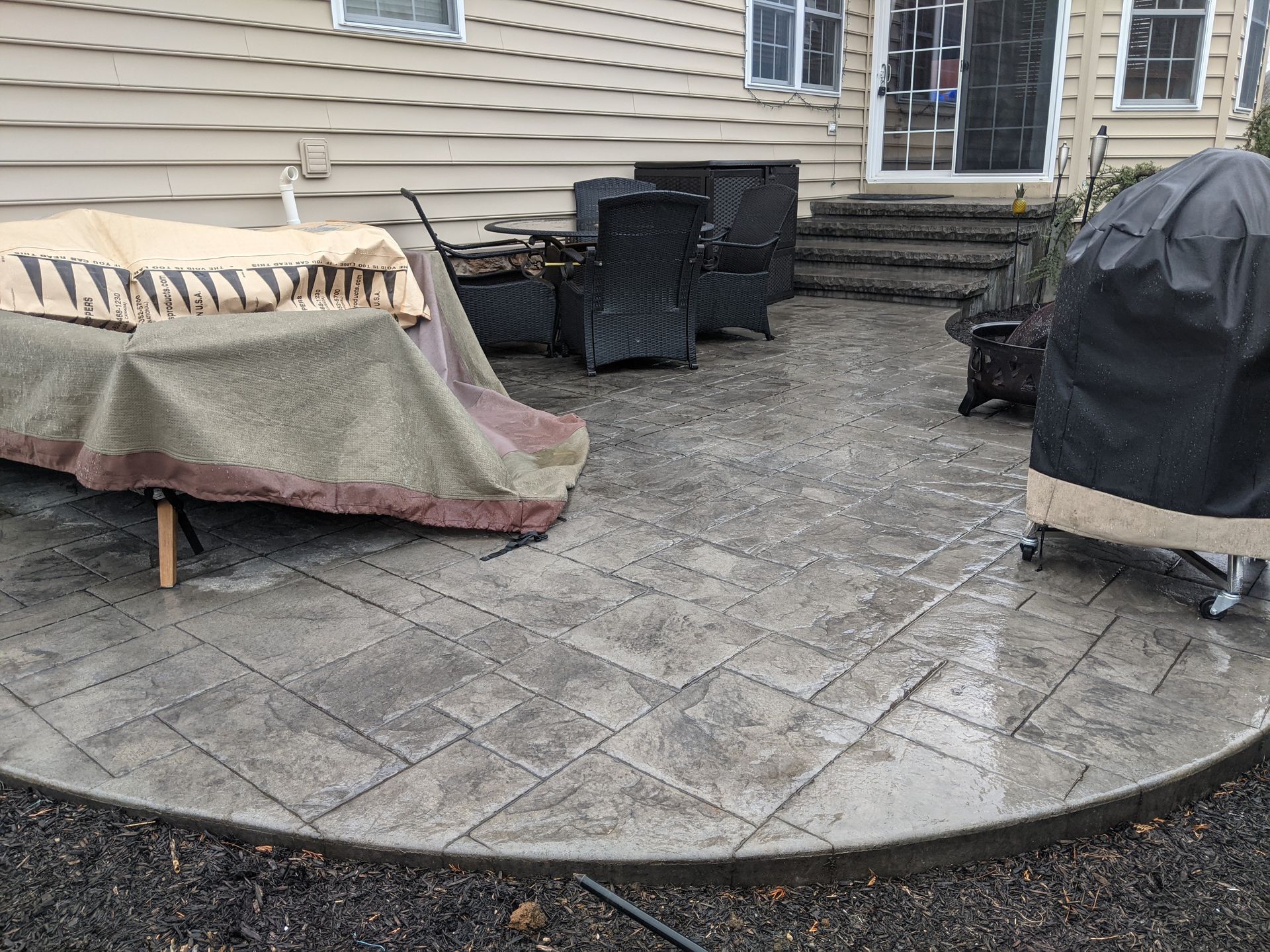 Concrete patio