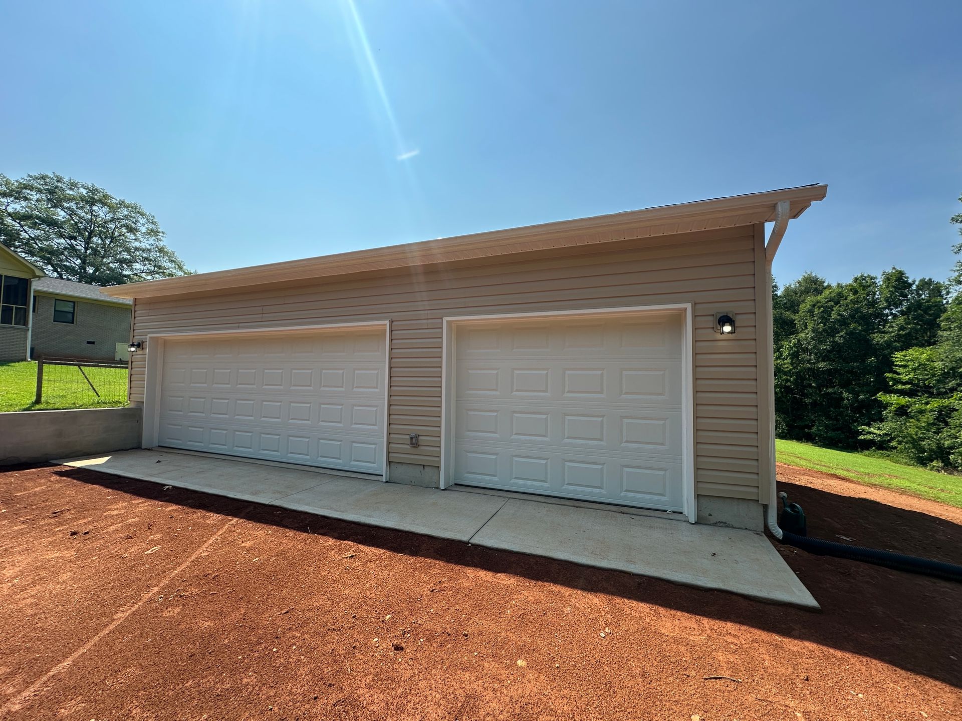 2-car detached garage with carport-exterior
