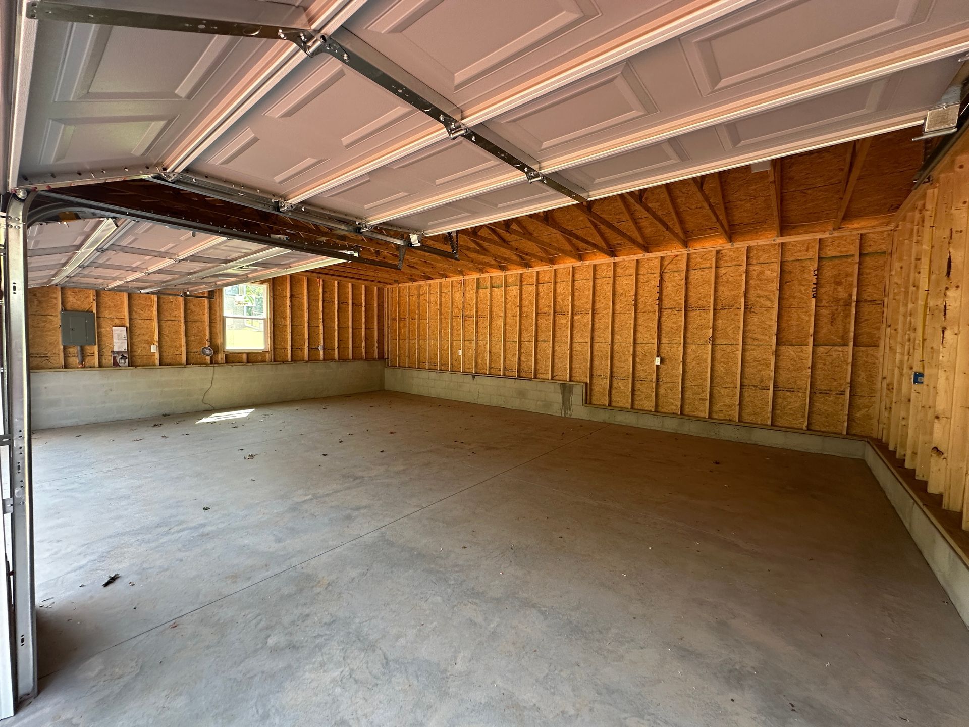 2-car detached garage with carport-interior
