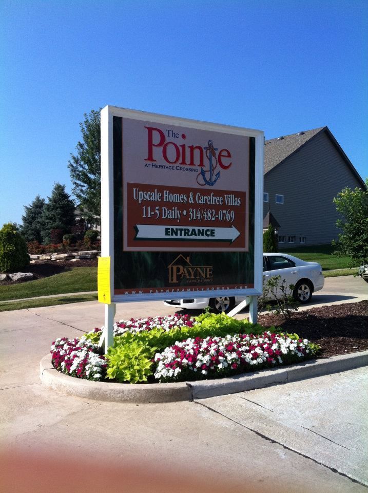 A sign that says the pointe on it