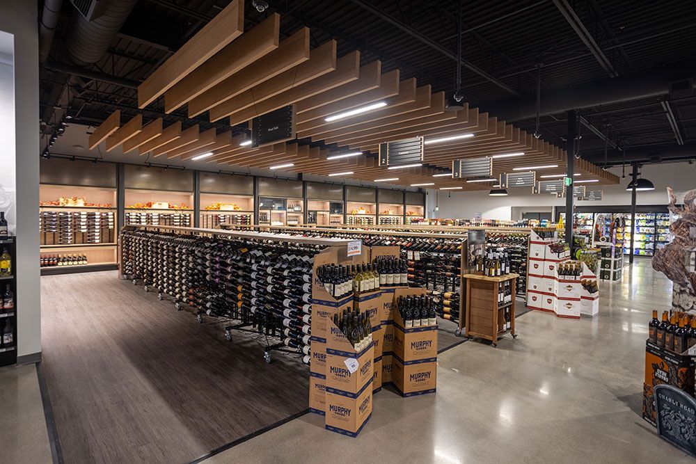 A large wine store filled with lots of bottles of wine.