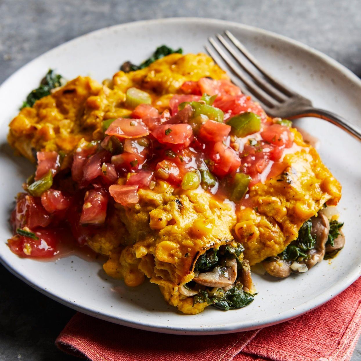 Appetizing enchilada