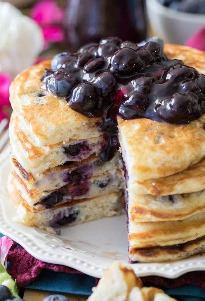 Blueberry pancakes