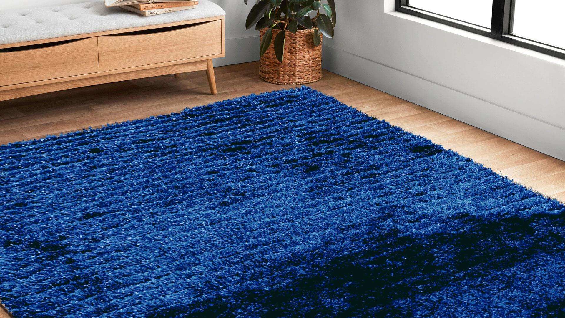 blue rug