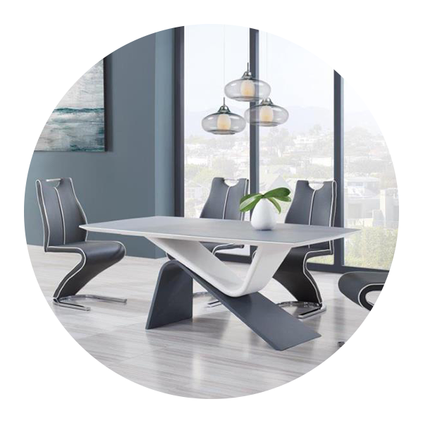 Office desk and chair in a room with a lamp on it