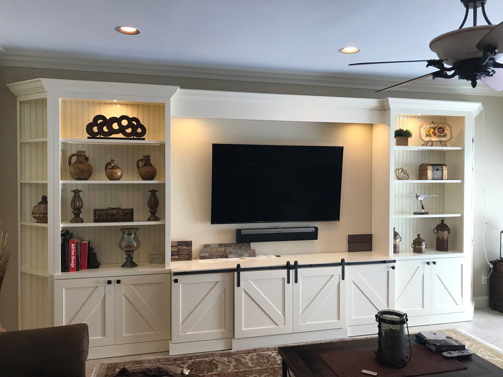 Entertainment center and fireplace surrounds