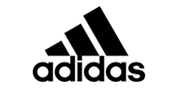 The adidas logo is black and white on a white background.