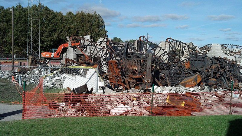 demolished structure