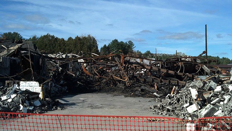 scrap metal from commercial building