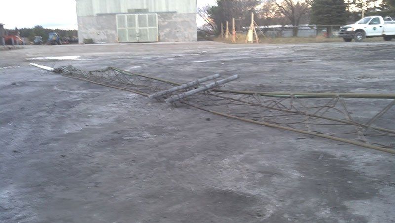 high metal tower scrap metal