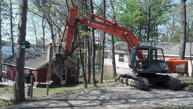 lake house demolition