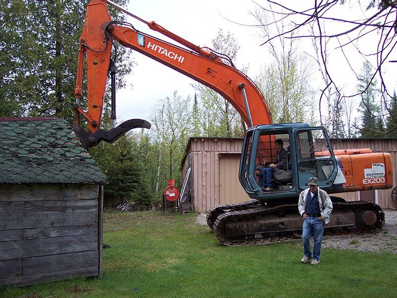 small cabin demolition