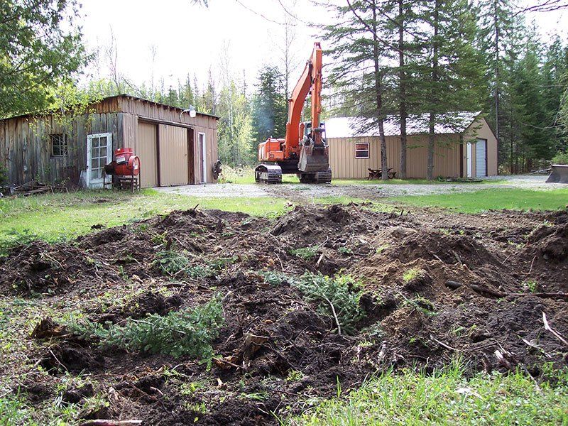 cabin demolition site