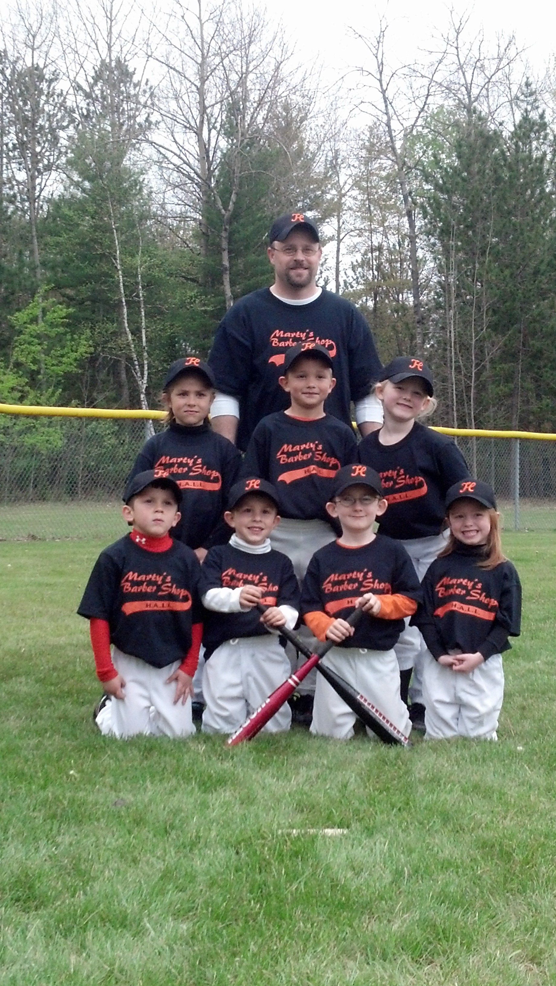 baseball team of kids