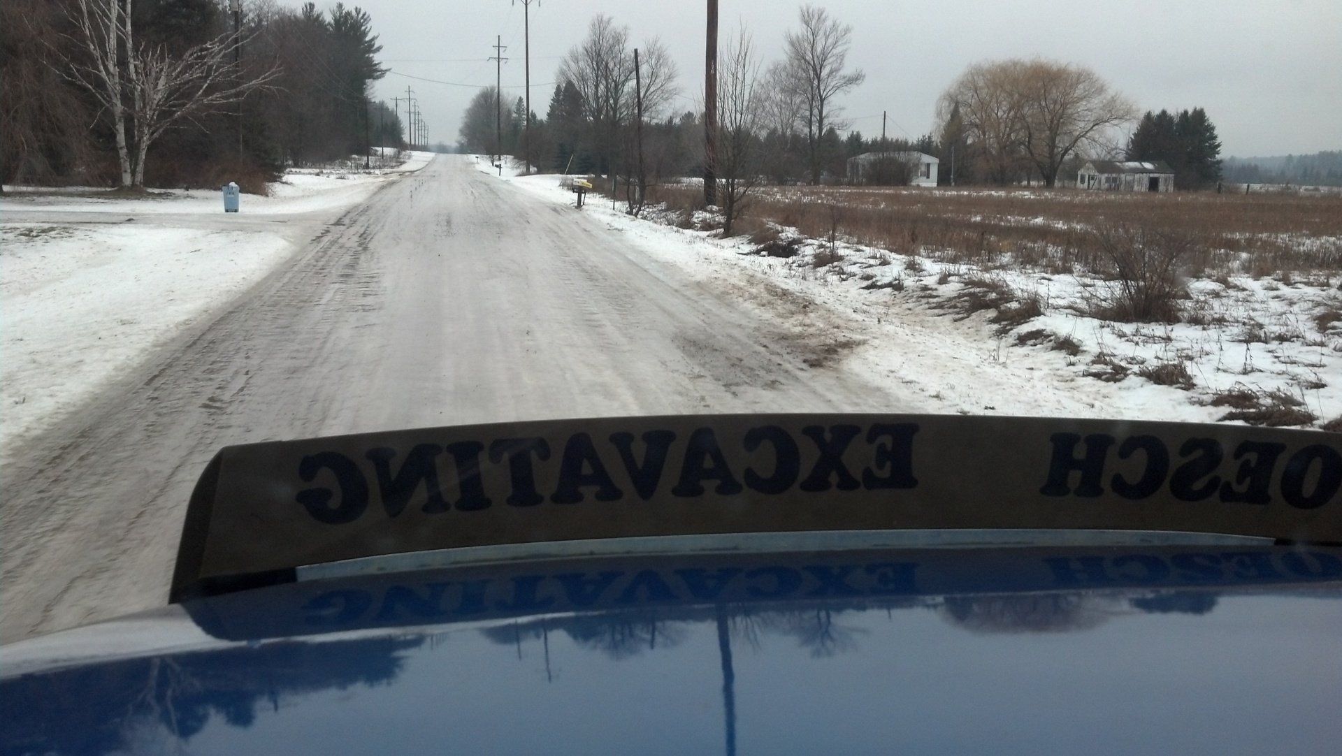 riding the service truck