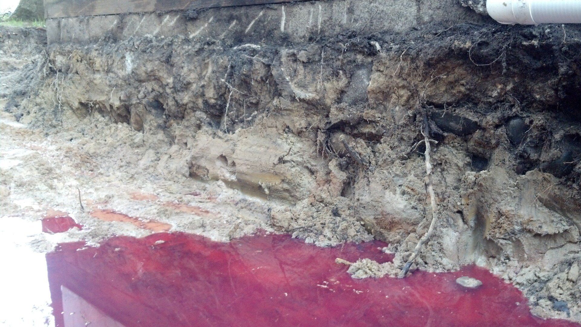 dangerous substance on the ground