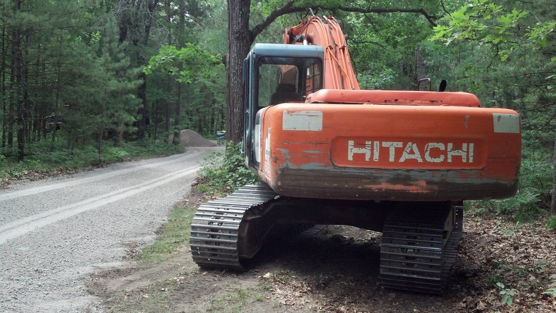 heavy equipment by the road