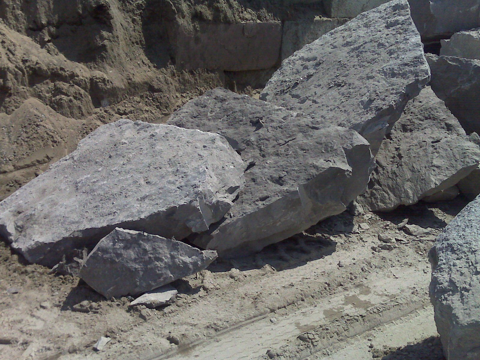 large concrete slabs