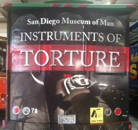 Back of a trolley with 