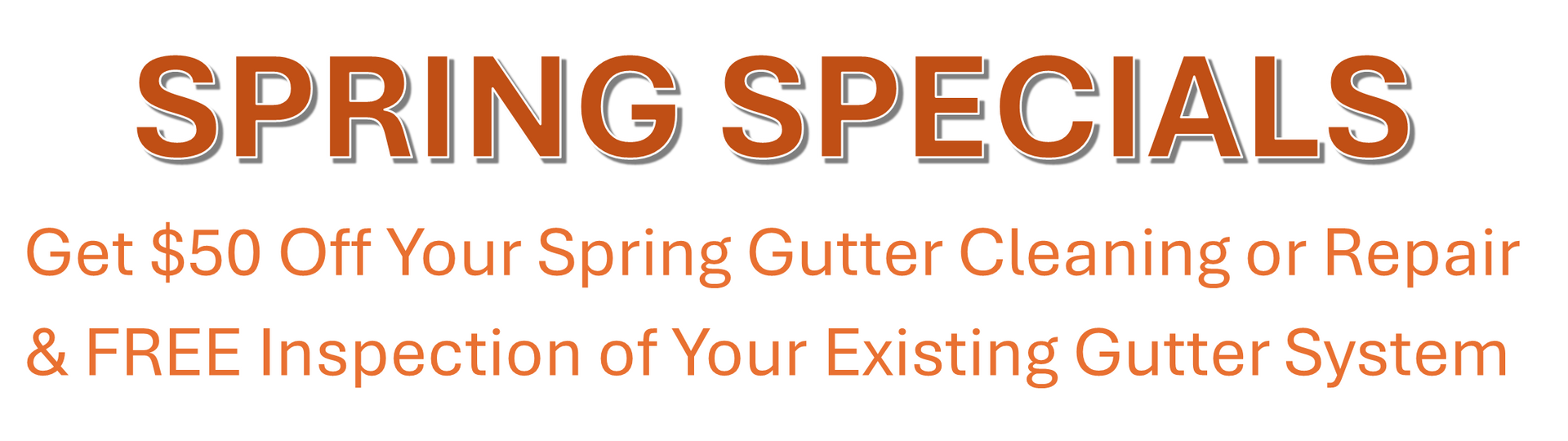 Spring Specials Advertisement