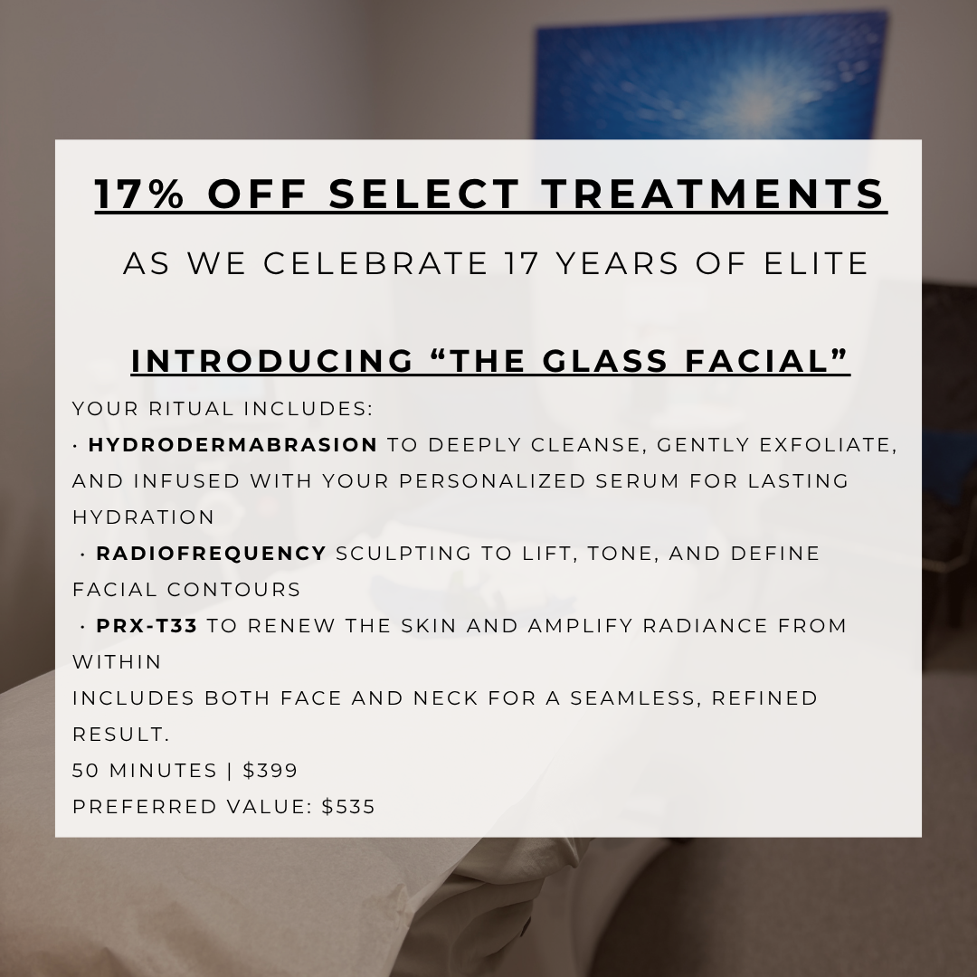 March specials: 25% off select single treatments, complexion refresh deals, National Chemical Peel Day on March 10th.