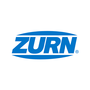 Zurn blue company logo on a white background