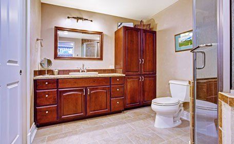 Bathroom vanity cabinet with mirror