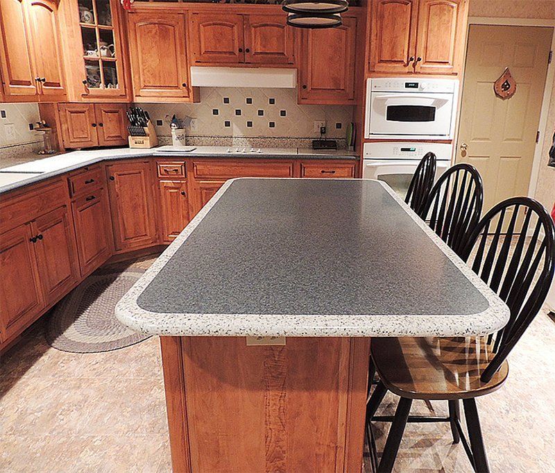 New solid surface countertop
