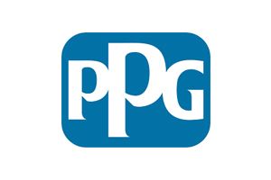 PPG logo: White letters 