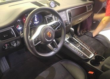clean interior of vehicle
